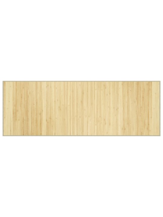 Matto suorakaide vaalea luonnollinen 70x200 cm bambu