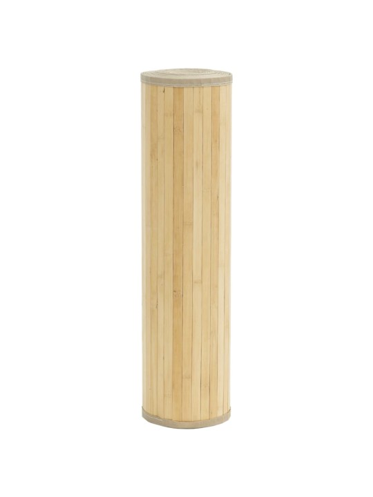 Matto suorakaide vaalea luonnollinen 70x200 cm bambu