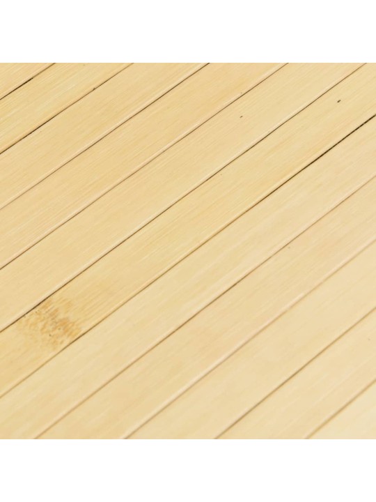 Matto suorakaide vaalea luonnollinen 70x200 cm bambu