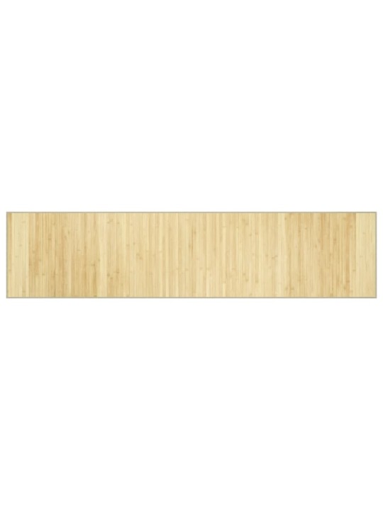 Matto suorakaide vaalea luonnollinen 70x300 cm bambu