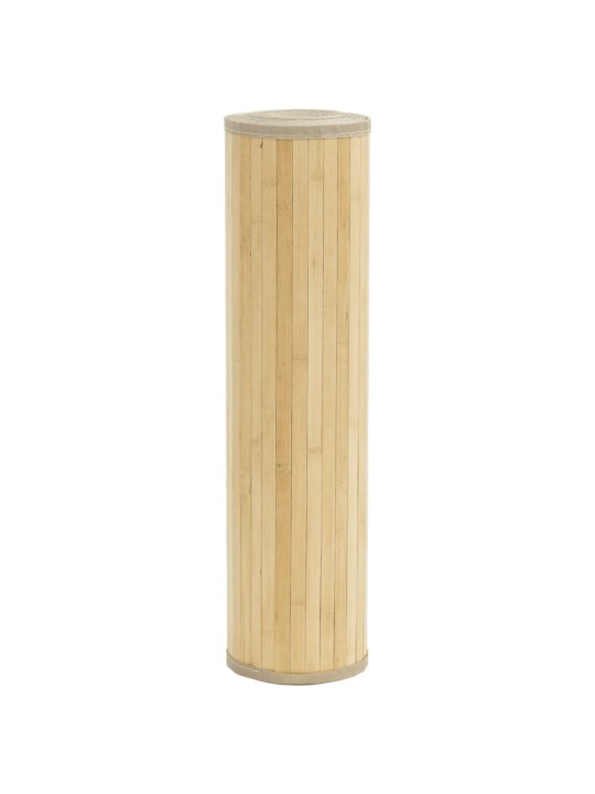 Matto suorakaide vaalea luonnollinen 70x300 cm bambu