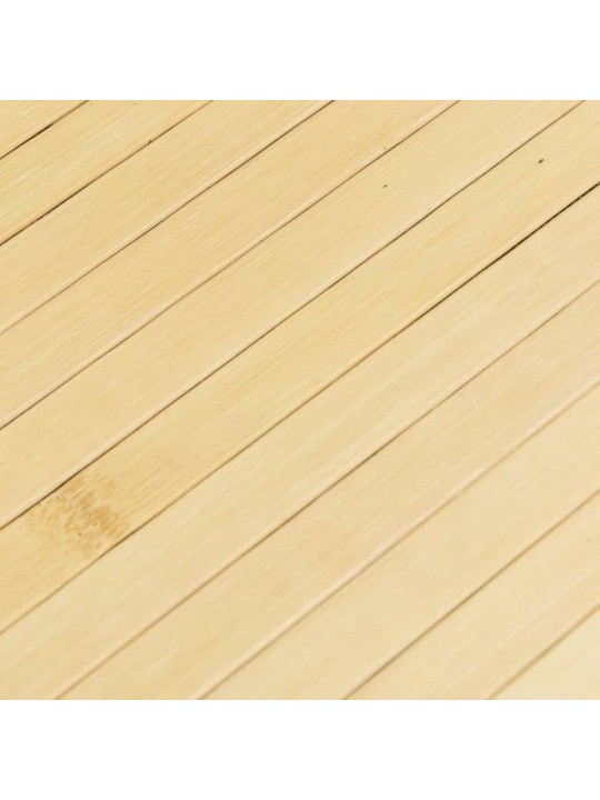 Matto suorakaide vaalea luonnollinen 70x300 cm bambu