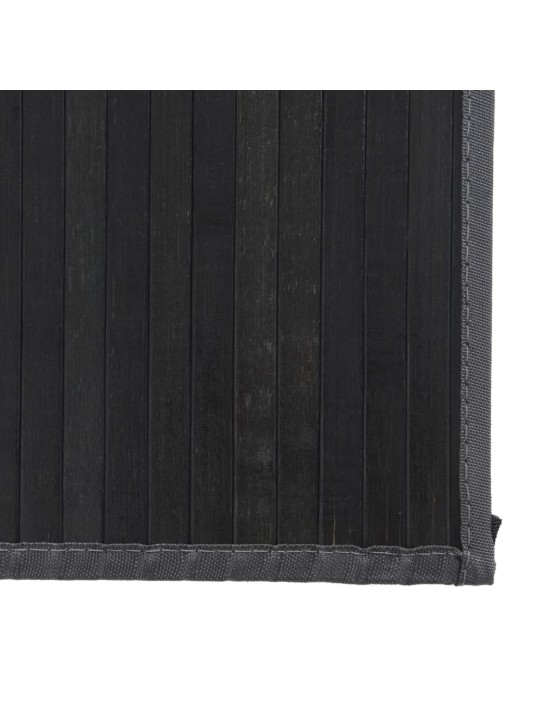 Matto suorakaide harmaa 80x200 cm bambu