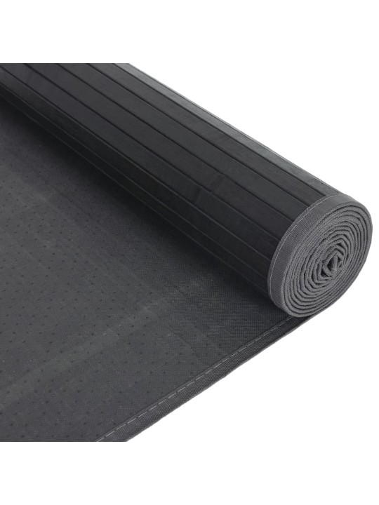 Matto suorakaide harmaa 80x300 cm bambu