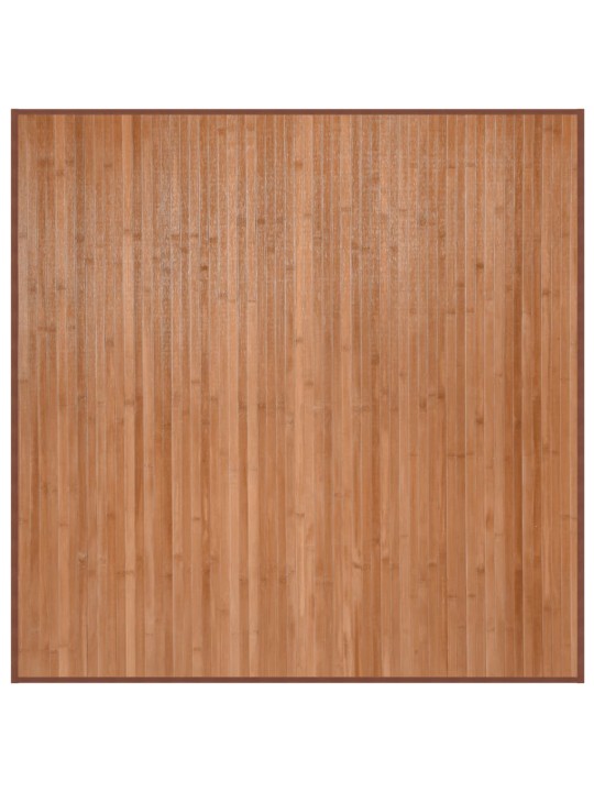 Matto neliö musta 100x100 cm bambu