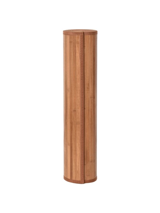 Matto neliö musta 100x100 cm bambu