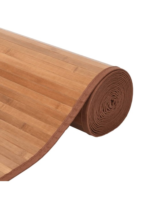 Matto neliö musta 100x100 cm bambu