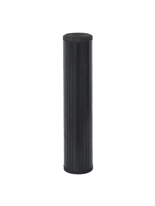 Matto suorakaide musta 100x200 cm bambu