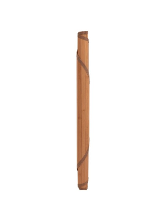 Matto pyöreä ruskea 80 cm bambu