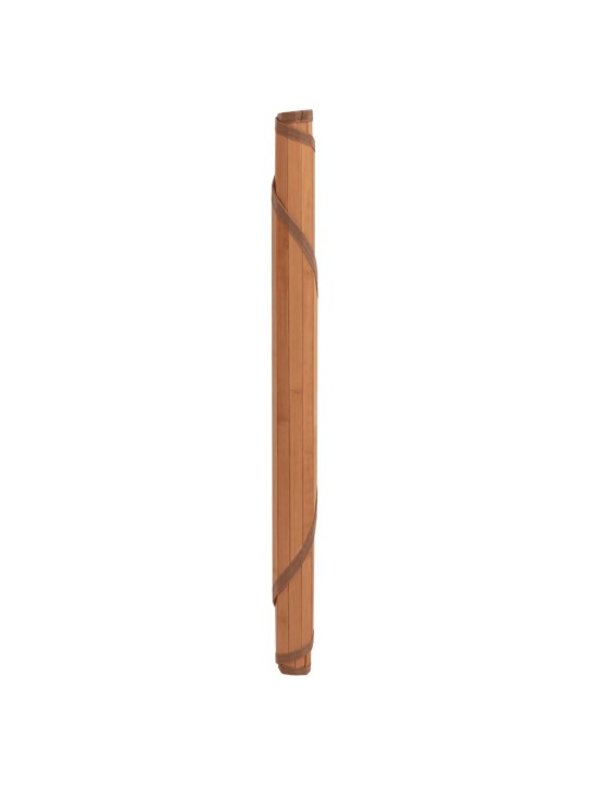 Matto pyöreä ruskea 100 cm bambu