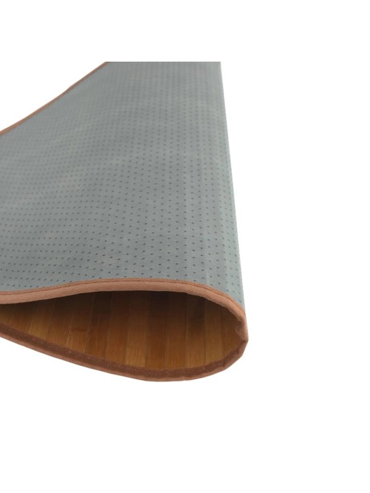 Matto pyöreä ruskea 100 cm bambu