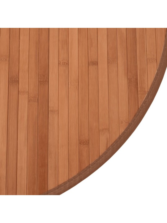 Matto pyöreä ruskea 100 cm bambu