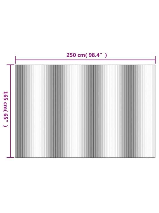 Tilanjakaja musta 165x250 cm bambu