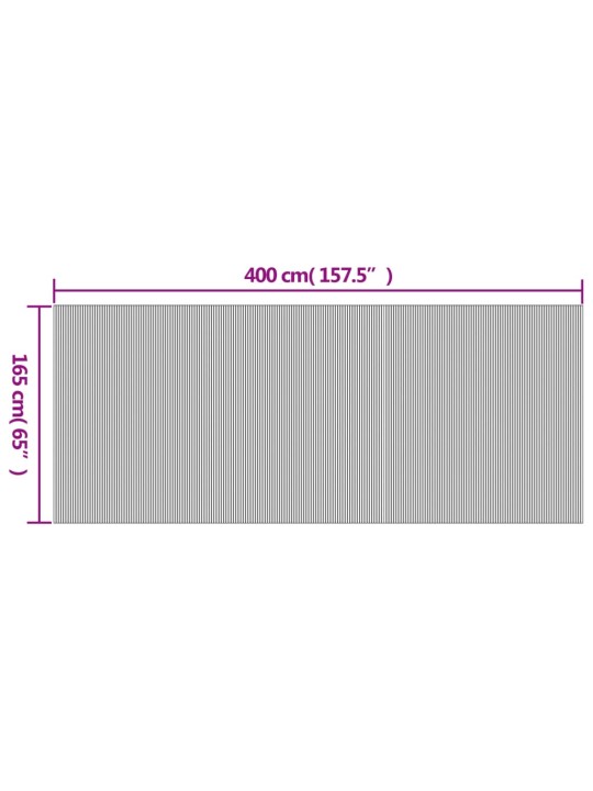 Tilanjakaja ruskea 165x400 cm bambu