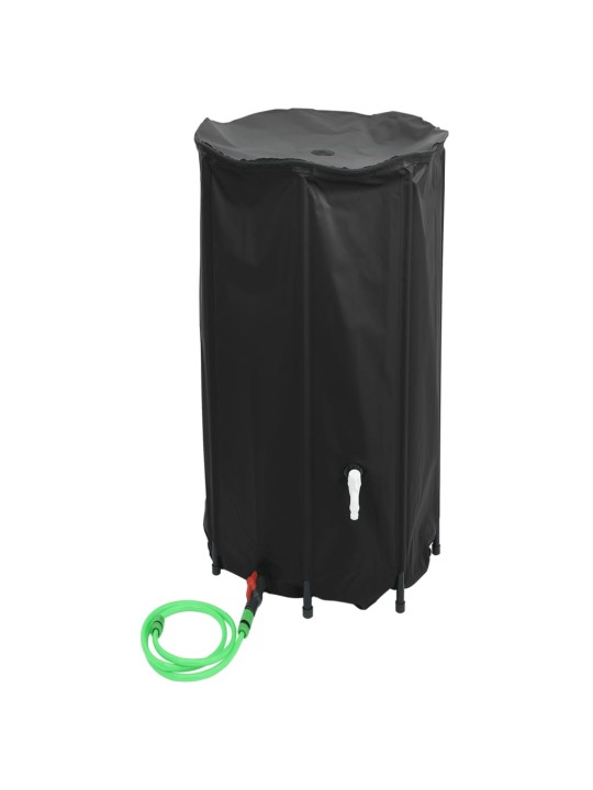 Taitettava vesisäiliö hanalla 380 l PVC