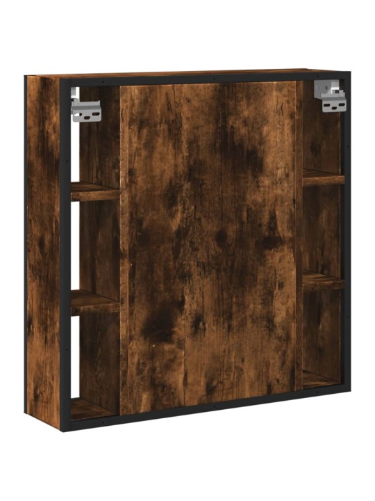 Kylpyhuoneen peilikaappi savutammi 60x16x60 cm tekninen puu