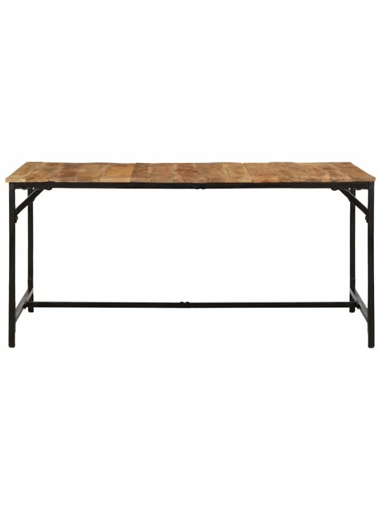 ruokapöytä 160x80x75 cm massiivipuuta karkea mango