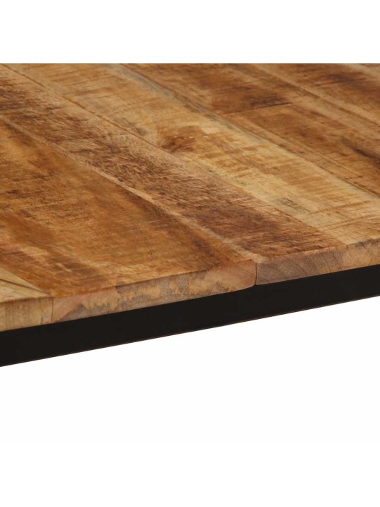 ruokapöytä 160x80x75 cm massiivipuuta karkea mango