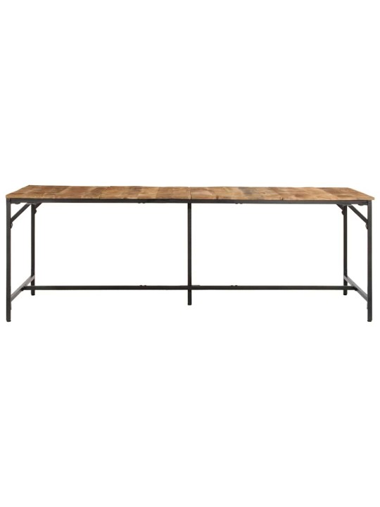 ruokapöytä 220x90x75 cm massiivipuuta karkea mango