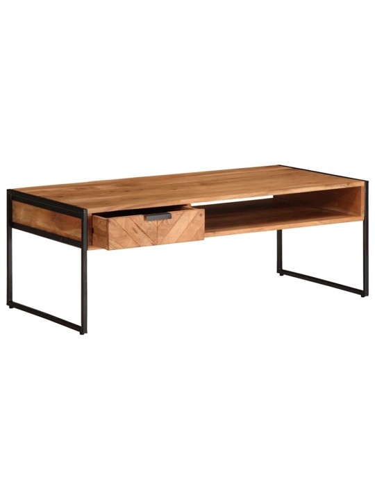 Sohvapöytä 110x55x40 cm täysi akasiapuu