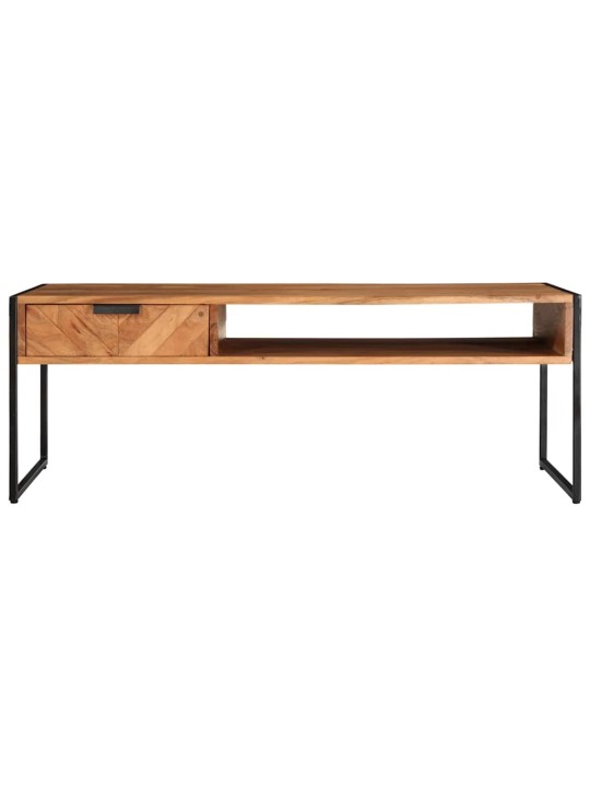Sohvapöytä 110x55x40 cm täysi akasiapuu