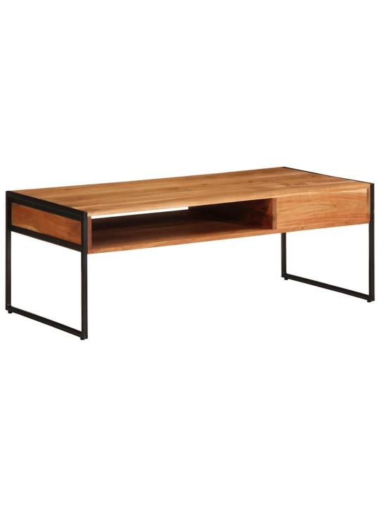 Sohvapöytä 110x55x40 cm täysi akasiapuu