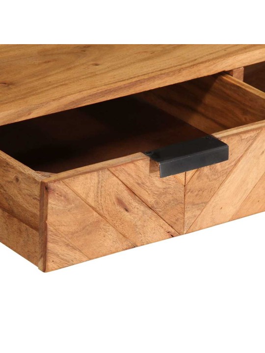 Sohvapöytä 110x55x40 cm täysi akasiapuu