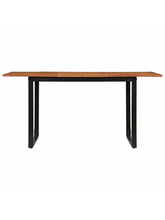 ruokapöytä 160x80x75 cm massiivipuu akaasia