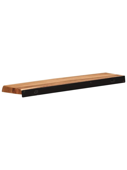 seinähyllyt 2 kpl 60x20x3,5 cm massiivipuu akaasia