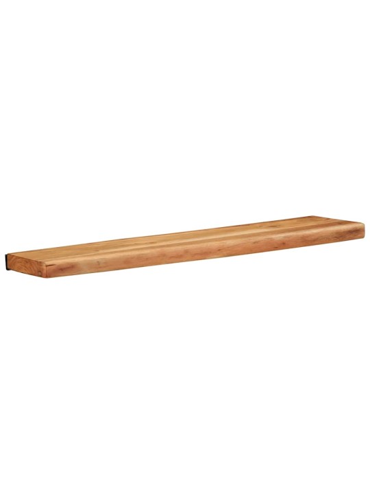 seinähyllyt 2 kpl 80x20x3,5 cm massiivipuu akaasia