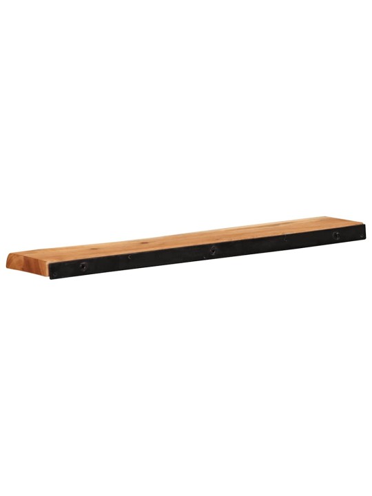 seinähyllyt 2 kpl 80x20x3,5 cm massiivipuu akaasia