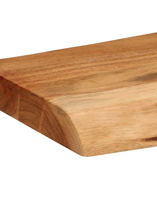 seinähyllyt 2 kpl 80x20x3,5 cm massiivipuu akaasia
