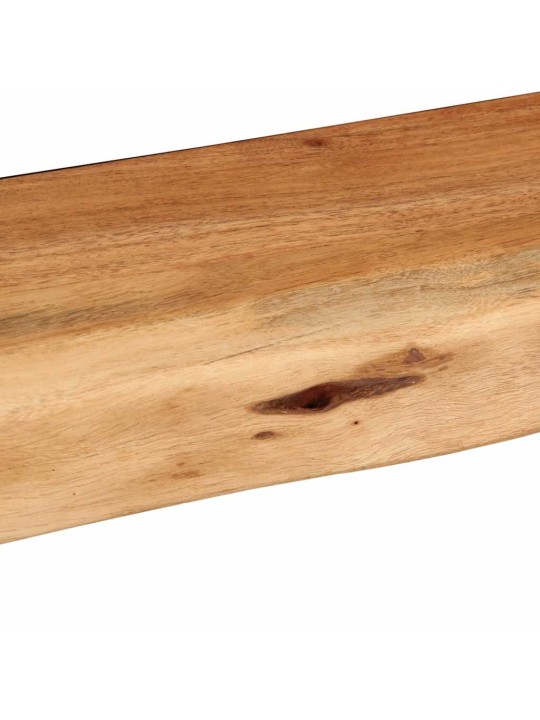 seinähyllyt 2 kpl 80x20x3,5 cm massiivipuu akaasia