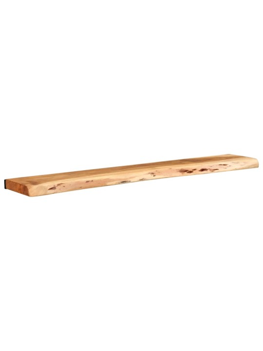 seinähyllyt 2 kpl 100x20x3,5 cm massiivipuu akaasia