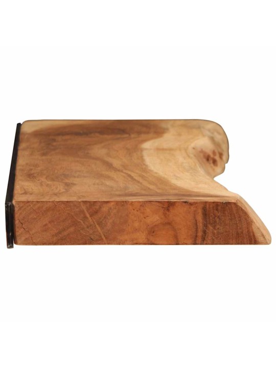 seinähyllyt 2 kpl 100x20x3,5 cm massiivipuu akaasia