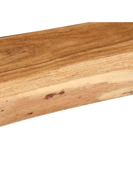 seinähyllyt 2 kpl 100x20x3,5 cm massiivipuu akaasia
