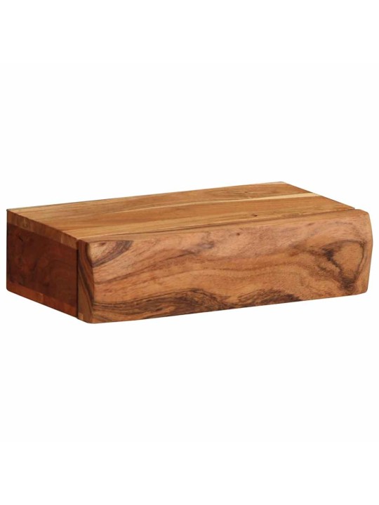 Seinähyllyt 2 kpl 30x17x8 cm Massiivipuu akaasia