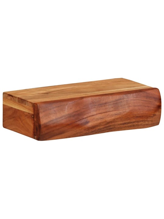 Seinähyllyt 2 kpl 30x17x8 cm Massiivipuu akaasia