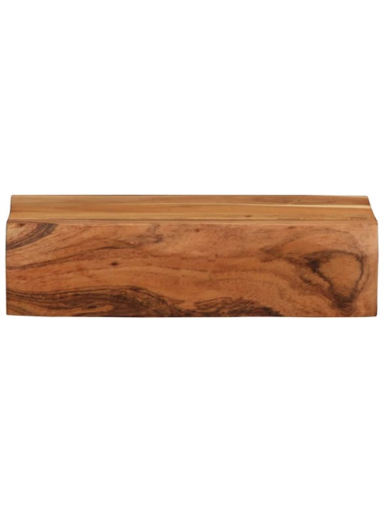 Seinähyllyt 2 kpl 30x17x8 cm Massiivipuu akaasia