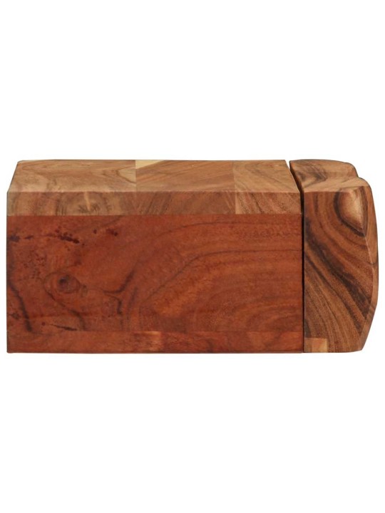 Seinähyllyt 2 kpl 30x17x8 cm Massiivipuu akaasia