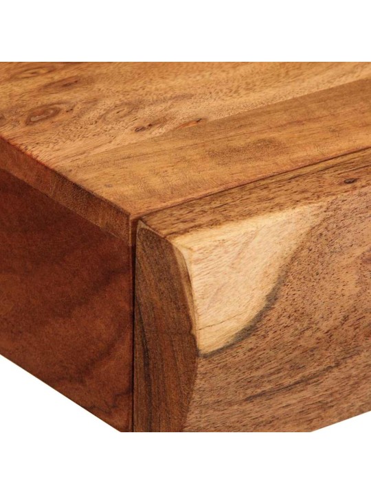 Seinähyllyt 2 kpl 40x17x8 cm Massiivipuu akaasia