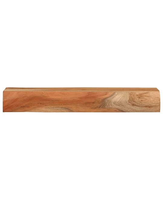 Seinähyllyt 2 kpl 60x17x8 cm Massiivipuu akaasia