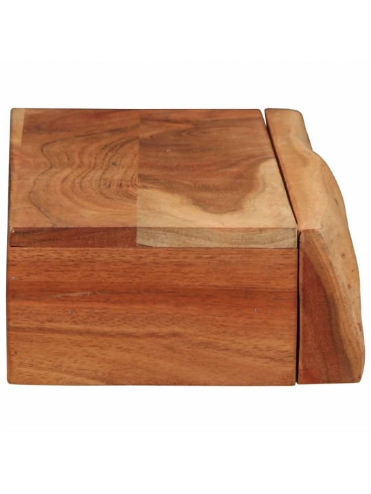 Seinähyllyt 2 kpl 60x17x8 cm Massiivipuu akaasia