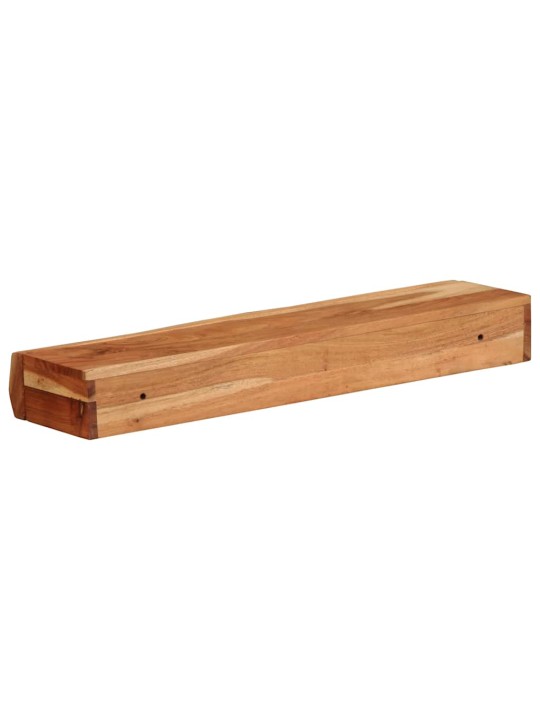 Seinähyllyt 2 kpl 60x17x8 cm Massiivipuu akaasia