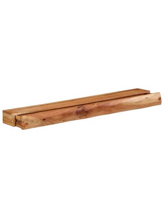 seinähyllyt 2 kpl 100x17x8 cm massiivipuu akaasia