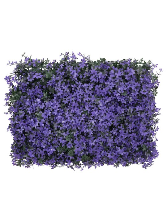  Keinotekoinen lehtiaita 6 kpl violetti 40x60 cm