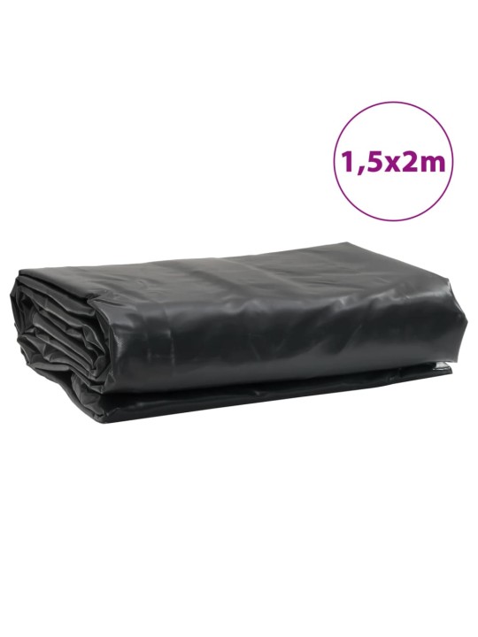 Pressu musta 1,5x2 m 650 g/m²