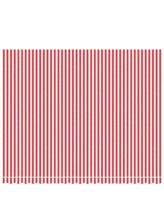 Vaihtokangas markiisiin punavalkoraidallinen 4,5x3,5 m