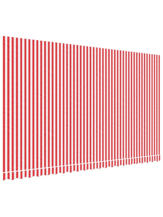 Vaihtokangas markiisiin punavalkoraidallinen 5x3 m