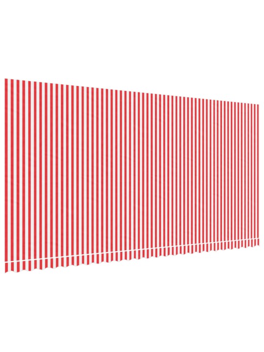 Vaihtokangas markiisiin punavalkoraidallinen 6x3 m